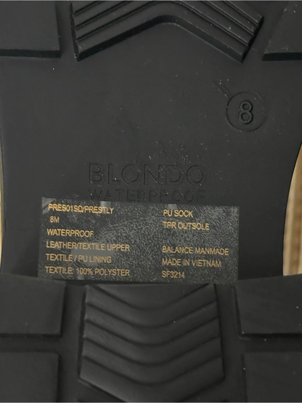 BLONDO Woman Waterproof PRESTLY Bootie Size: 8M